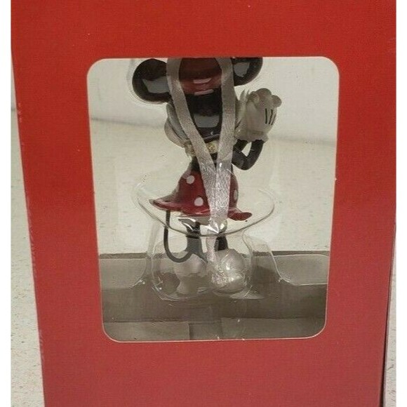 HALLMARK DISNEY MINNIE MOUSE WITH SANTA HAT & SCARF Christmas Ornament New 2017 - Picture 5 of 9